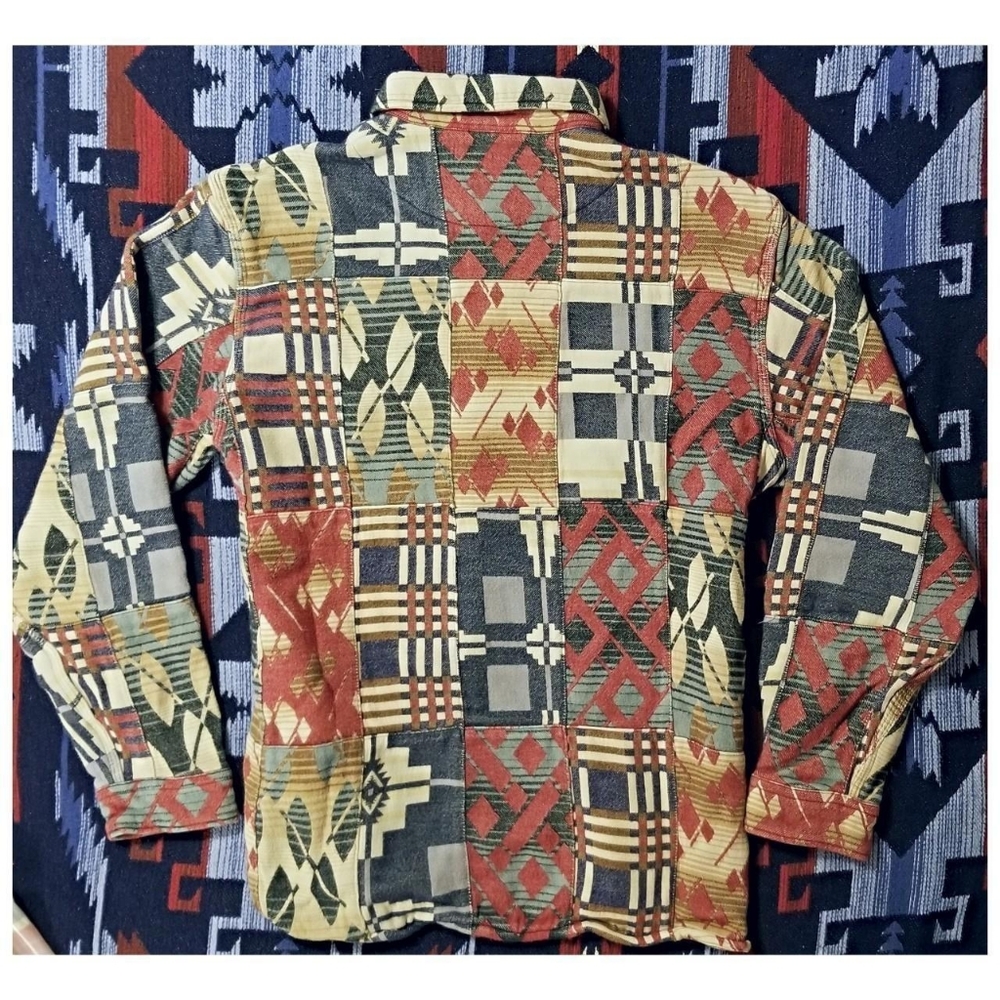 DOUBLE RL RALPH LAUREN RRL LIMITED EDITION PATCHWORK SHIRT- MEN'S SIZE XLARGE - Picture 8 of 8